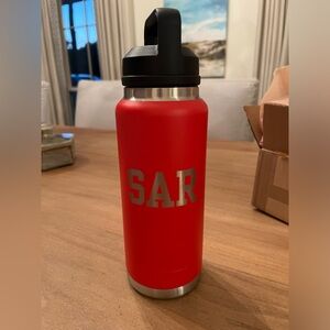 Custom monogrammed Yeti water bottle. Brand new